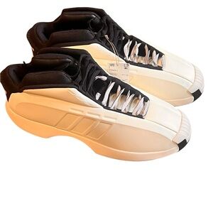 NWT, Adidas Men's Crazy 1 Black and Cream Athletic Shoes, Size 13